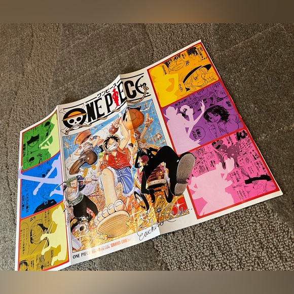 Shonen Jump Magazine One Piece Poster 4th Log Japan Exclusive Anime Manga Toei - Picture 4 of 6